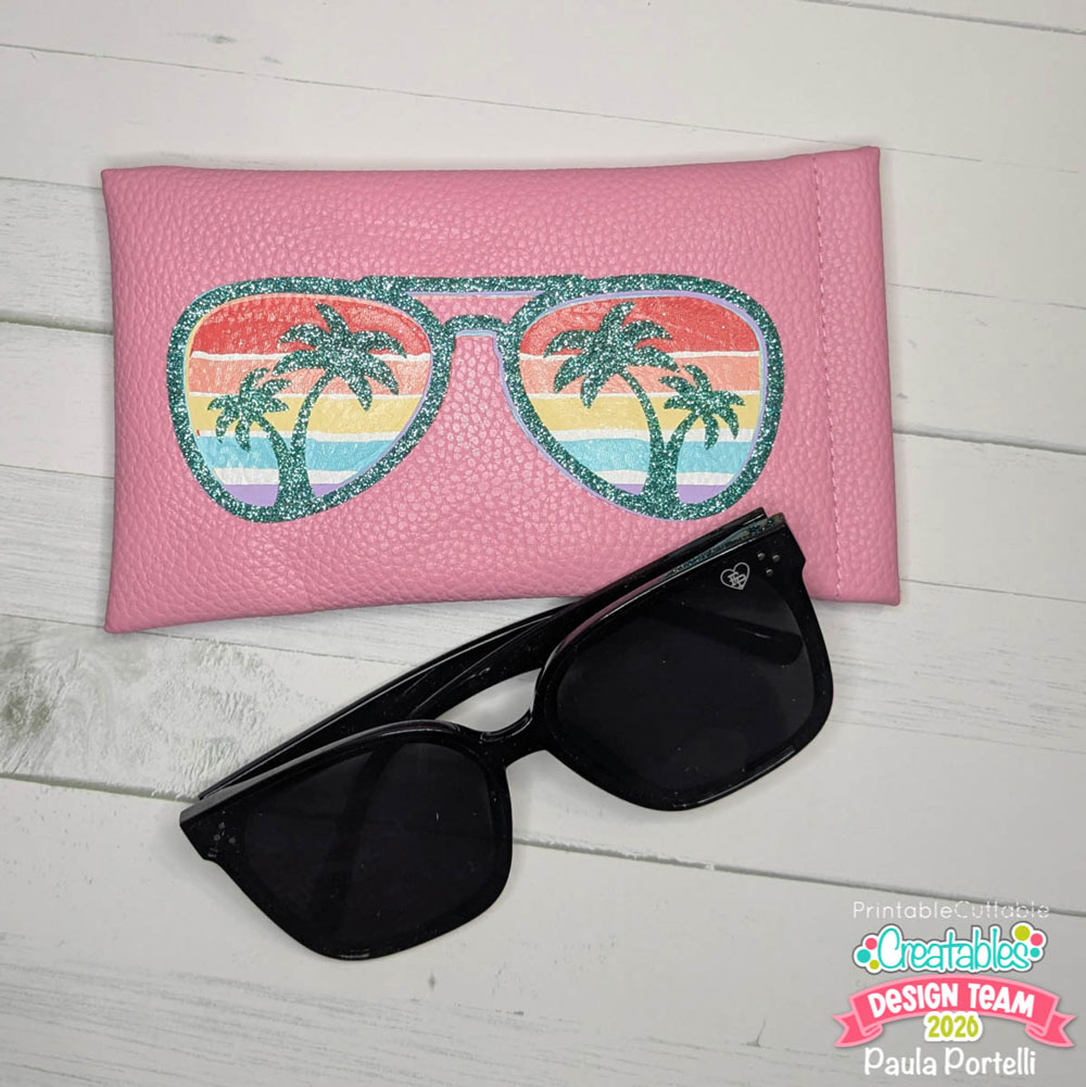 DIY Tropical Sunglasses Case