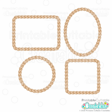 Home 13 Lasso Rope Frames SVG Files designed for Cricut and Silhouette cutting machines