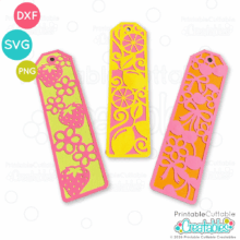 Summer Fruit Bookmark SVG Files for Cricut and Silhouette