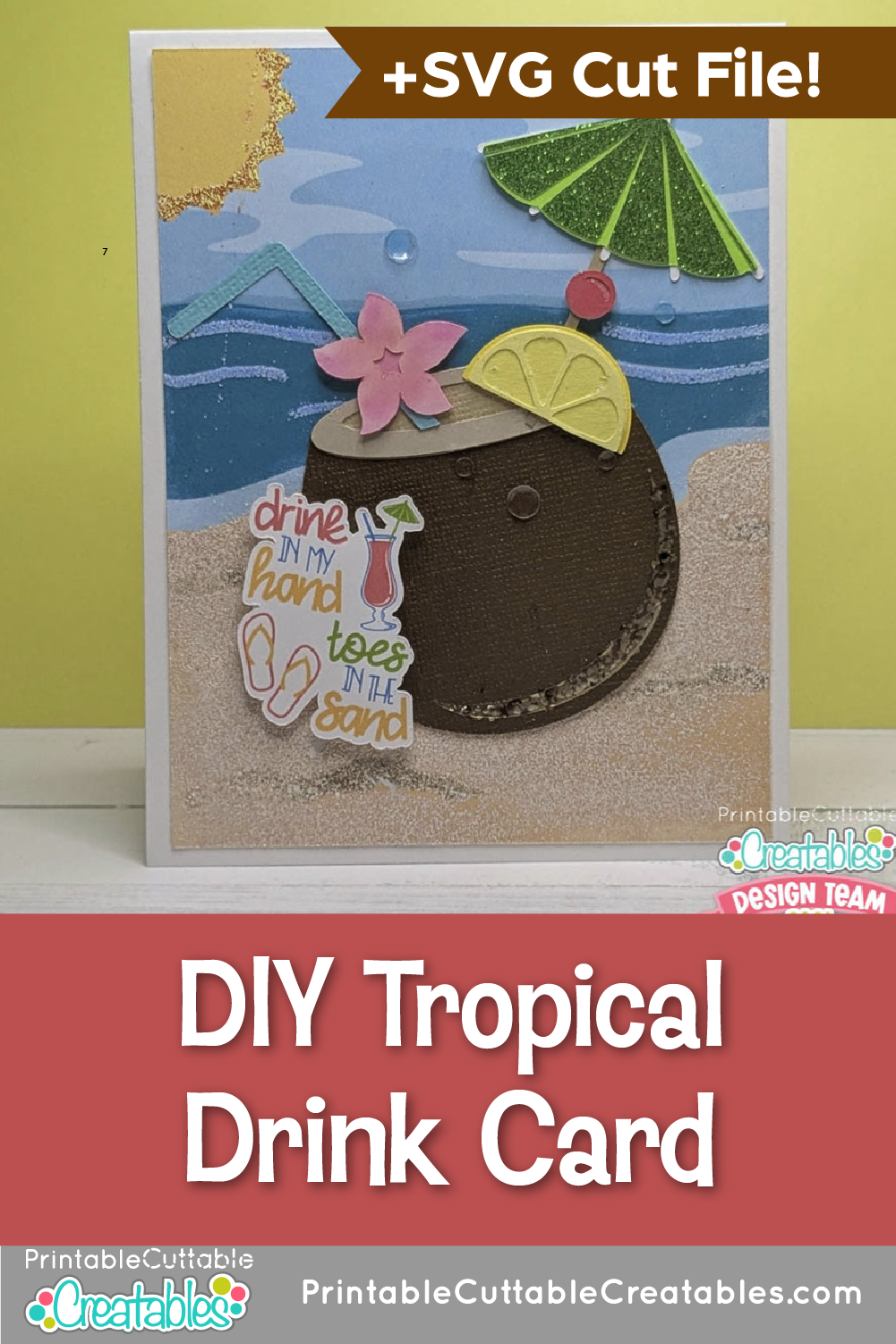 DIY Tropical Drink Card 14 DIY Tropical Drink Card