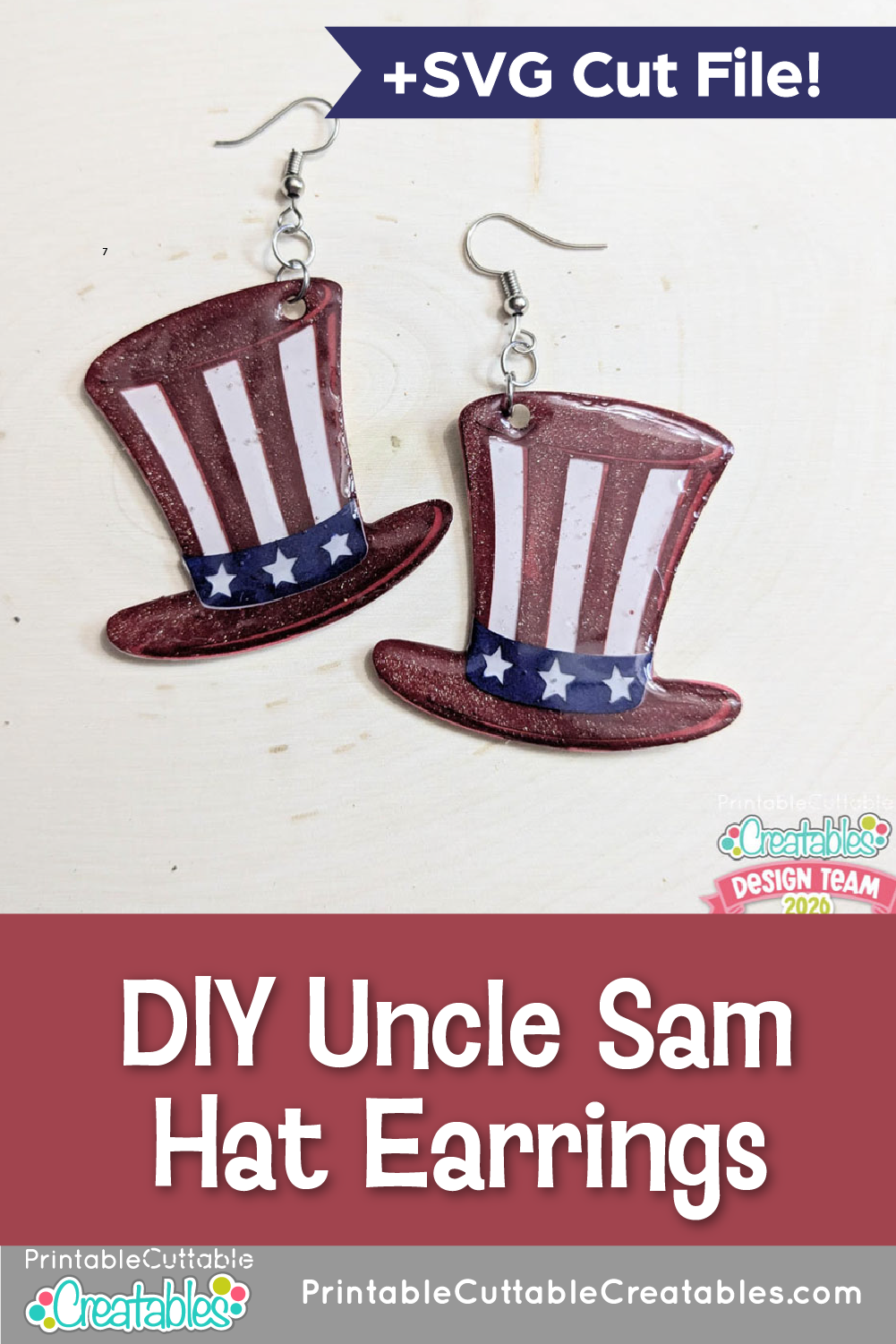 DIY Uncle Sam Hat Earrings 13 DIY Uncle Sam Hat Earrings