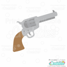 Home 13 Wild West Cowboy Pistol SVG File for Cricut and Silhouette paper and vinyl crafts