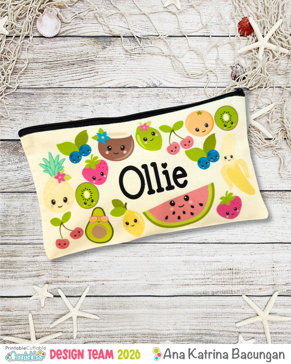 Pouch Cute Fruit Canvas Pouch Tutorial