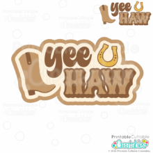 Yee-Haw SVG Title
