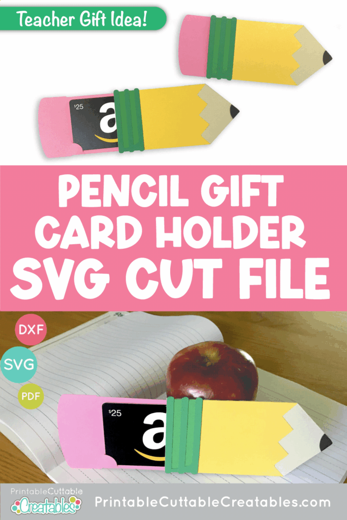 Pencil Gift Card Holder SVG Assembly - D014 15 How to make Pencil Gift Card Holder SVG -D014