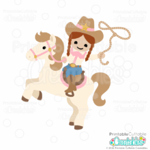 Home 15 Cute Cowgirl on Horse SVG File for Cricut and Silhouette crafting