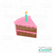 Sweet Cake Slice SVG File for Cricut and Silhouette cutting machines