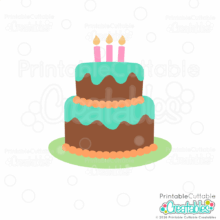 Home 13 Tiered Birthday Cake SVG File