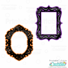 Ornate Vintage Frame SVG Files for Cricut and Silhouette scrapbooking cardmaking and paper crafts
