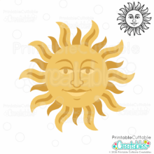 Home 13 Celestial Sun SVG File for Cricut and Silhouette paper and vinyl crafts