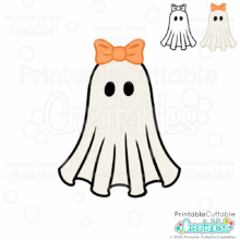 PCC Design Team Blog Hop Nov 2023 2 Girl Ghost SVG File for Cricut and Silhouette