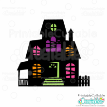 Home 13 Haunted House SVG File