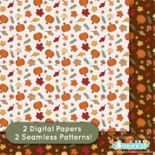 Home 13 Autumn Leaves Seamless Pattern Digital Paper