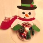Snowman Dome Candy Holder SVG File